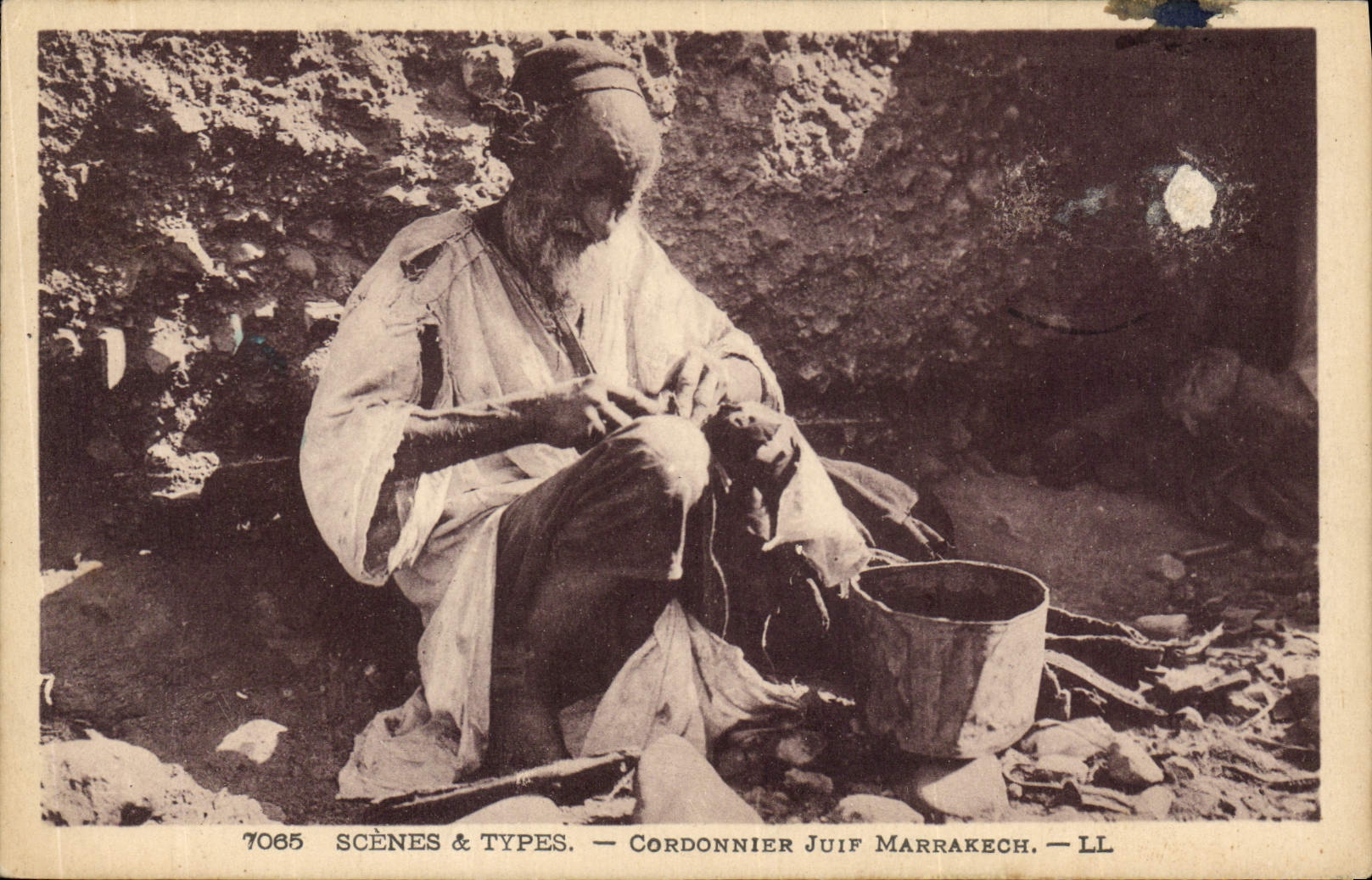 Jüdischer Schuhmacher — Marrakech — Scènes & Types, n°7065 — LL