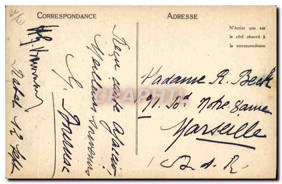Jüdischer Schuhmacher — Marrakech — Scènes & Types, n°7065 — LL — Rückseite