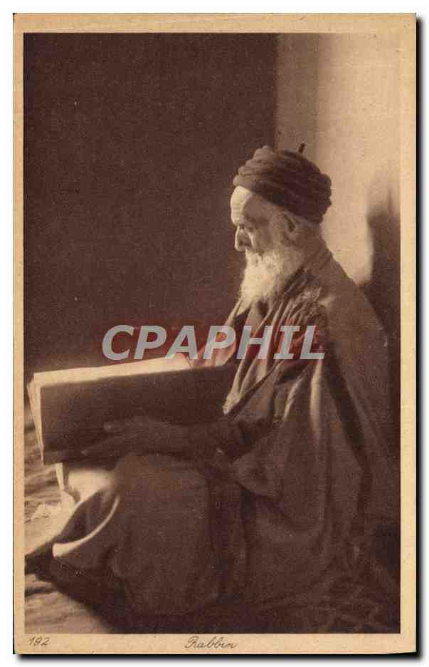 CPA Judaica Juif Rabbin