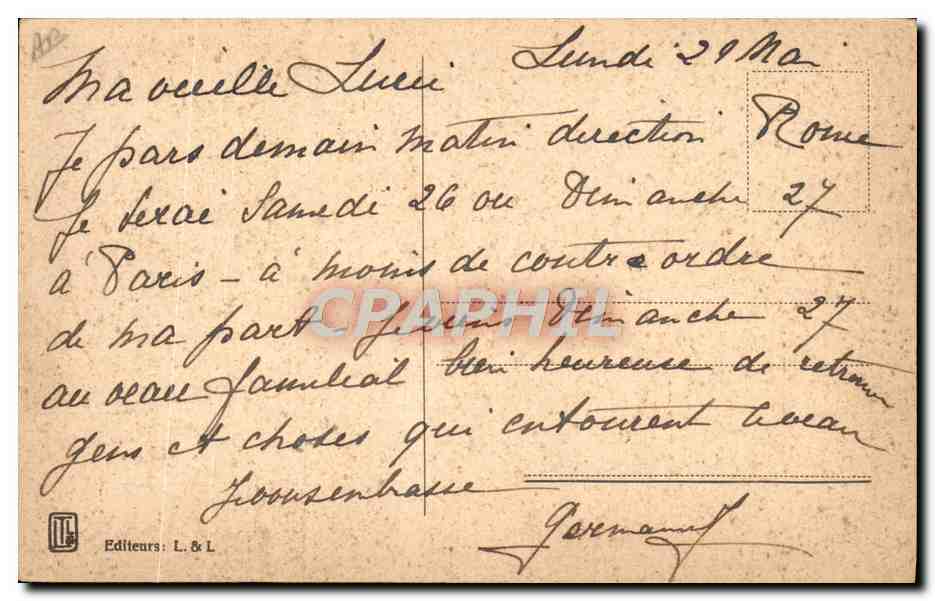 CPA Judaica Juif Rabbin — Rückseite