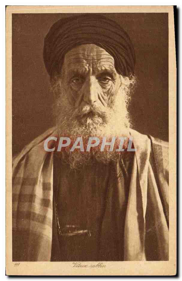 CPA Judaica Juif Vieux rabbin
