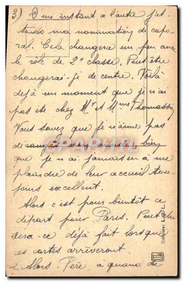 CPA Judaica Juif Vieux rabbin — Rückseite