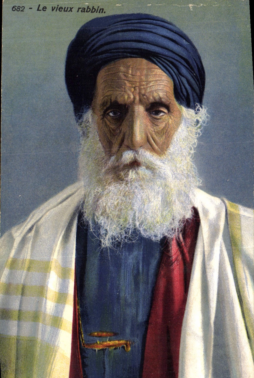 CPA Judaica Juif Vieux rabbin 