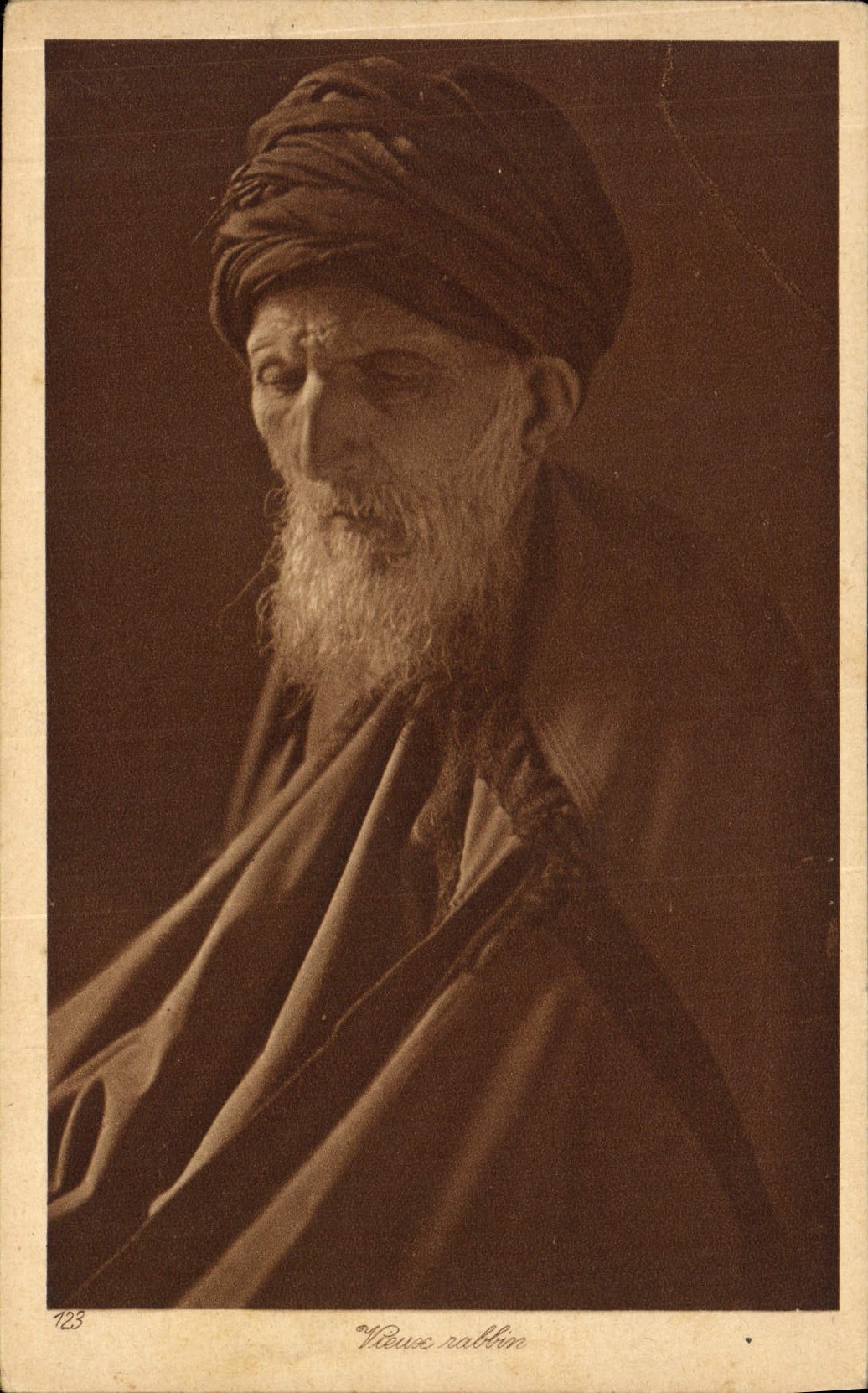 Alter Rabbi — Portrait — L. O. L., Nr. 123 - Vorderseite