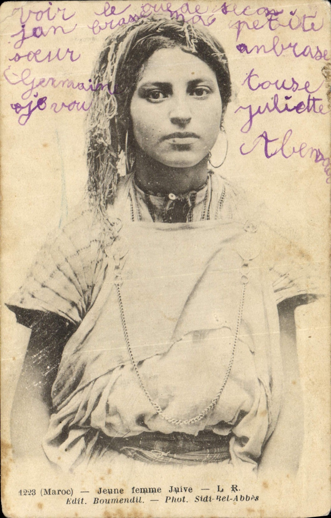CPA Judaica Juif Jeune femme juive 