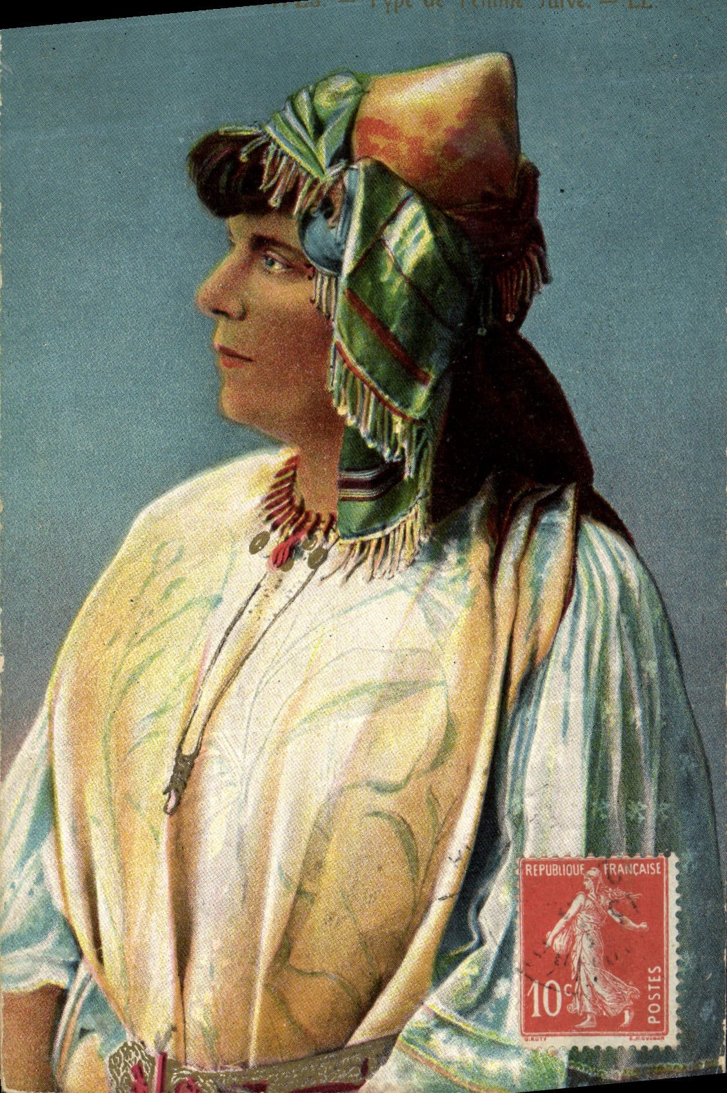 CPA Judaica Juif Type de femme juive 