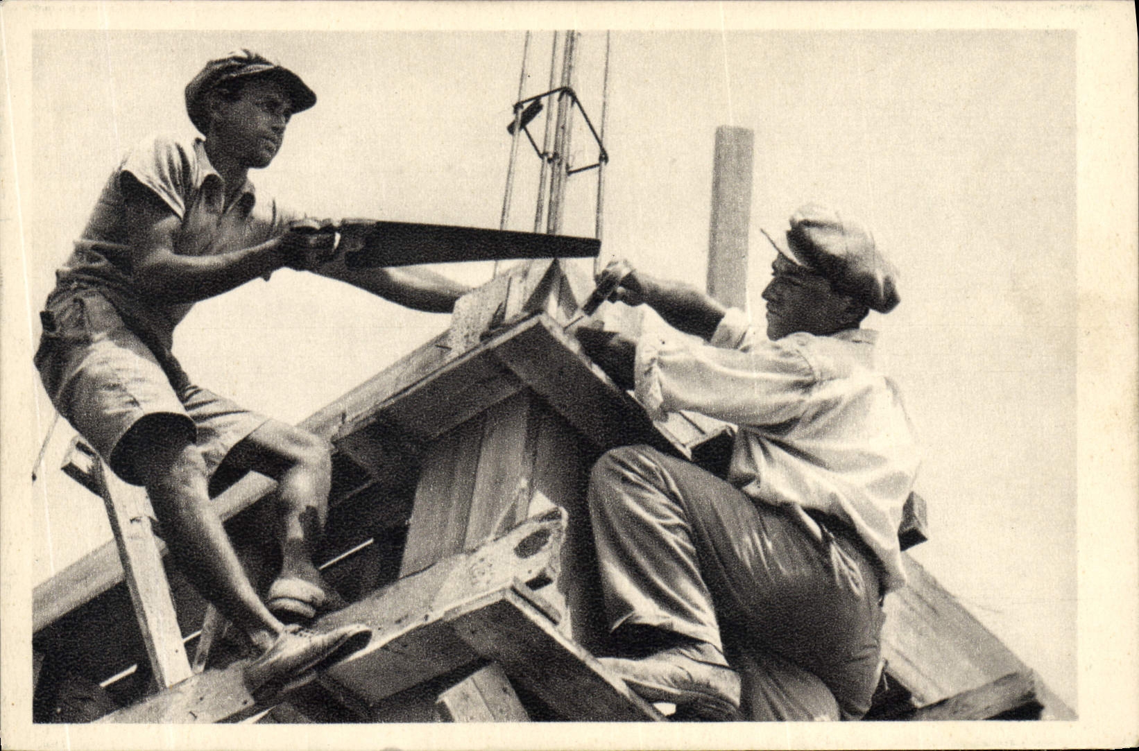 Jüdische Baumeister — Palästina — Foto J. Benor-Kalter, Nr. 314