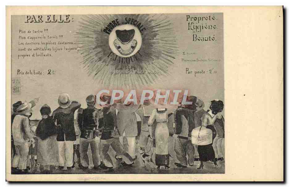 Publicité pour l'Éditeur E. Jicole — Appareils dentaires — Propreté, Hygiène, Beauté