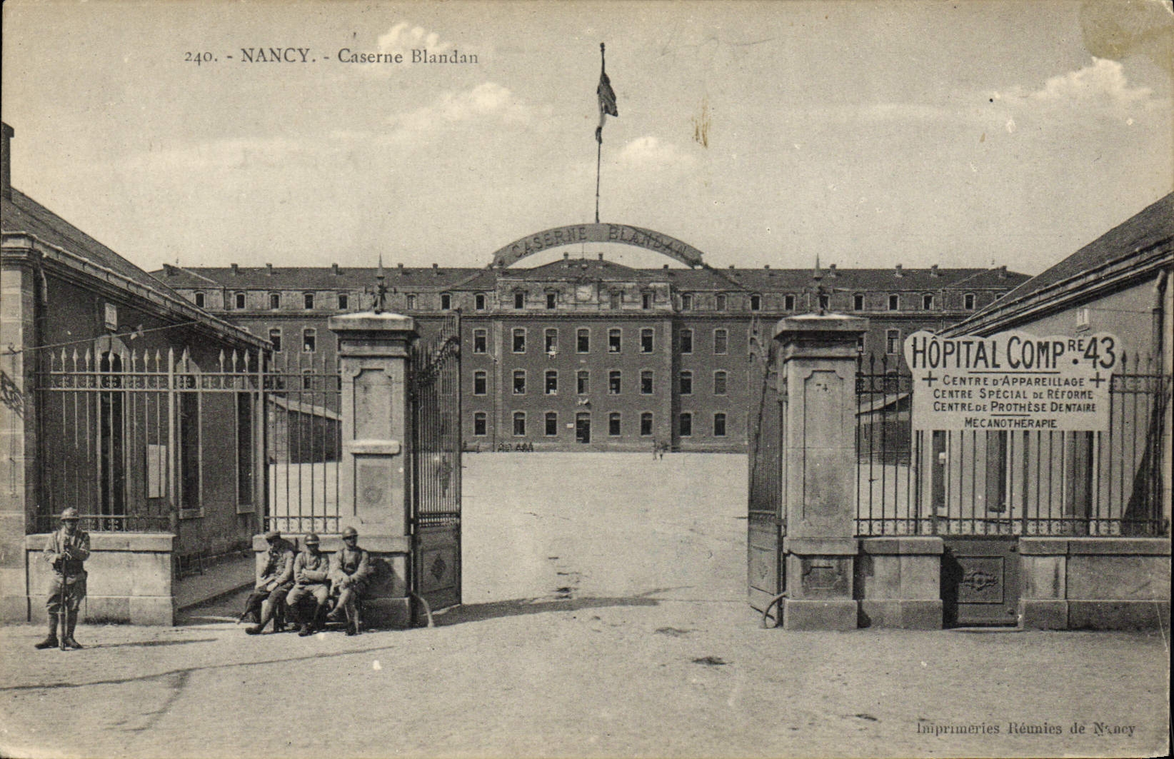 CPA Nancy Caserne Blanda Militaria