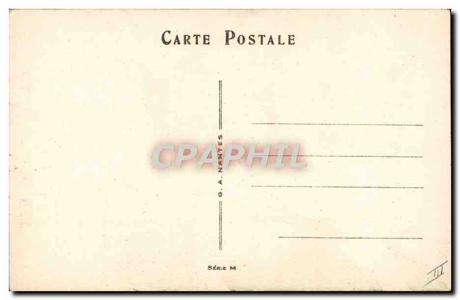 Carte satirique — langue venimeuse — G.A. NANTES, série M, n°21 — Verso