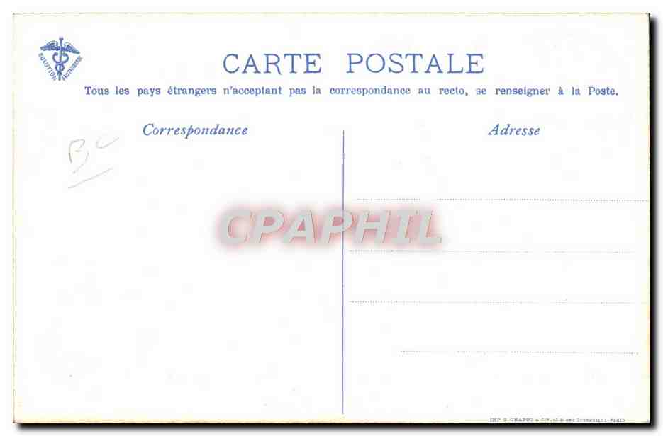 CPA Aviation Avion Monoplan Train Circuit europeen Juin Juillet 1911 Train en vol arrive a Chalons  — Rückseite