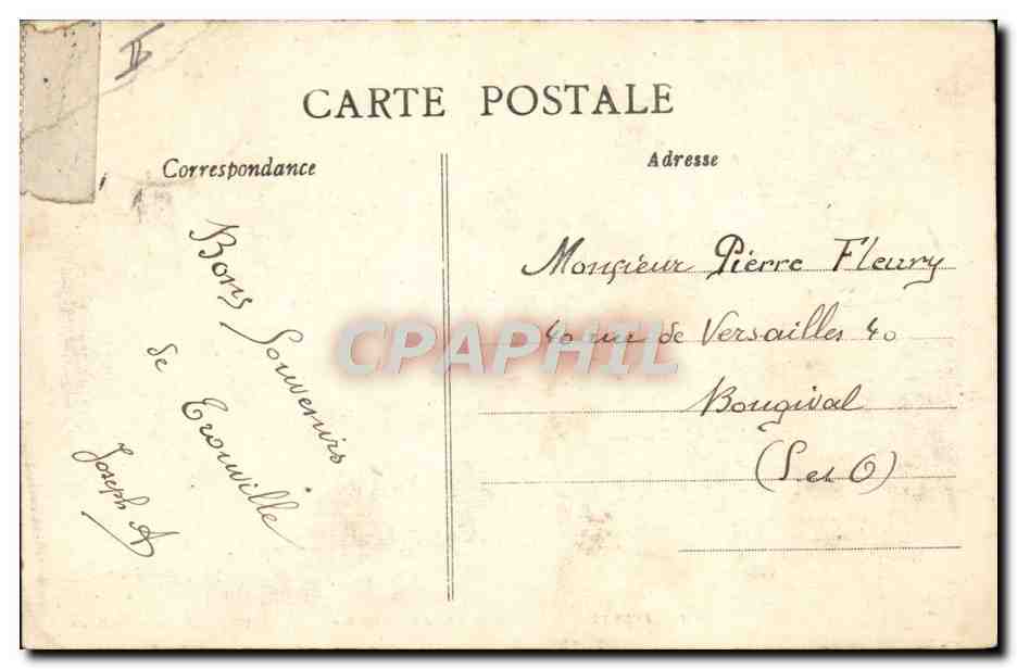 Trouville — Fishing Boat in Peril — Collection Delatre — Back