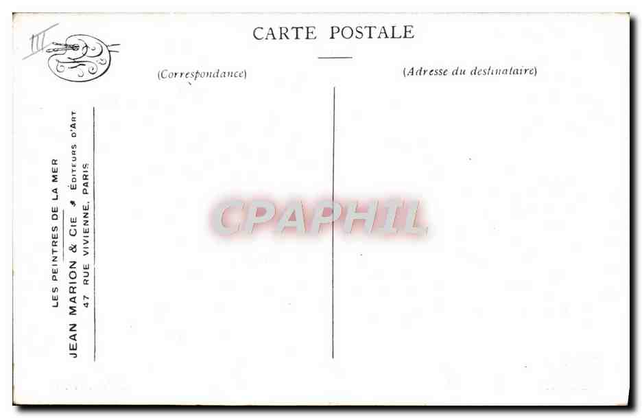 CPA Bateau Echoue  — Verso