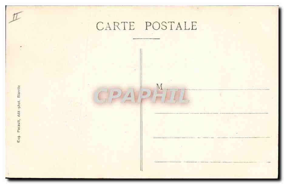 Biarritz — Naufrage à la Grande Plage, devant l'Hôtel du Palais du Voilier Suédois "Padosa" — 4 morts, 7 sauvés — Reverso