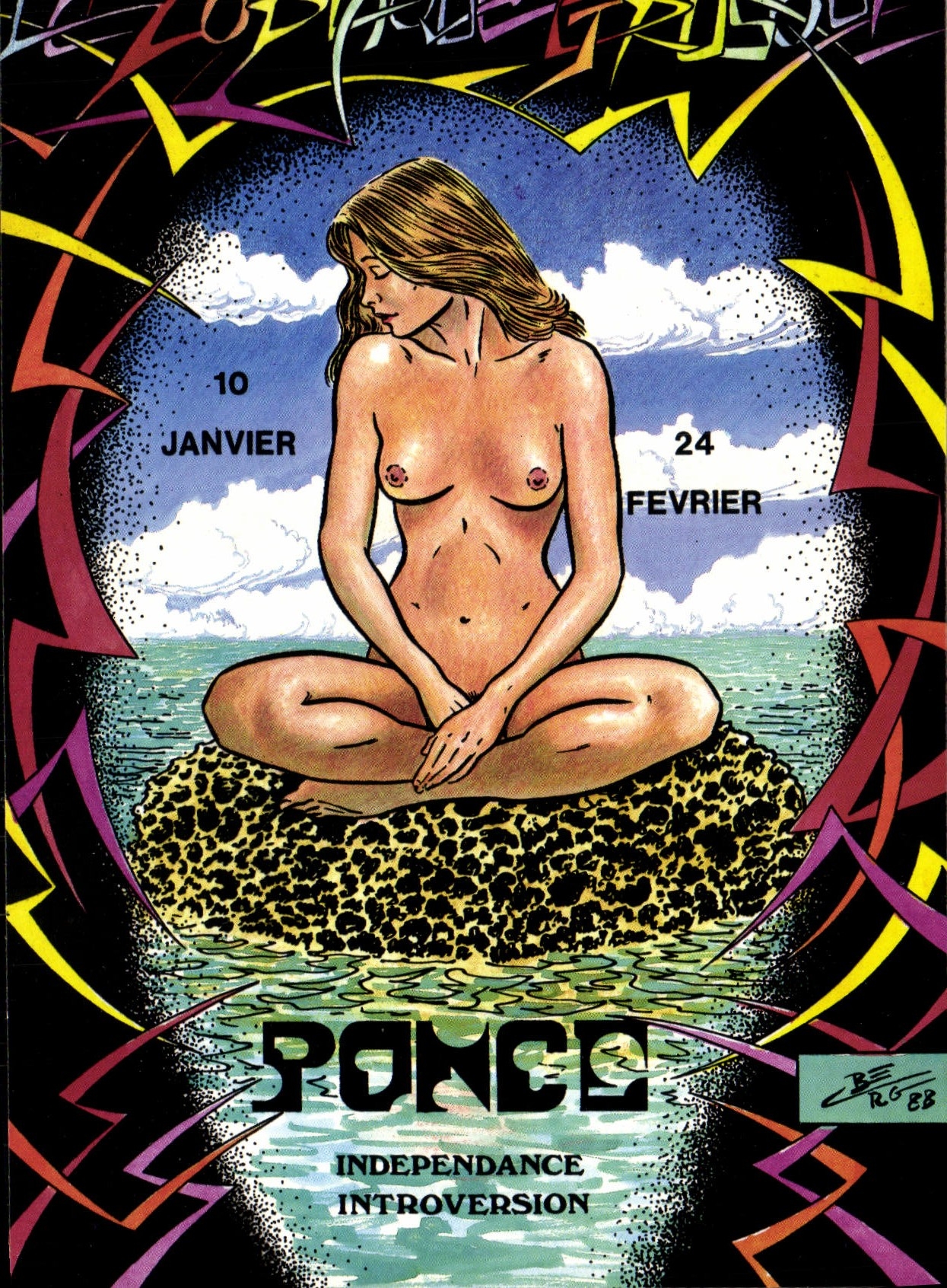 CPM Nu erotique Charles Berg Le zodiaque etrusque Ponce