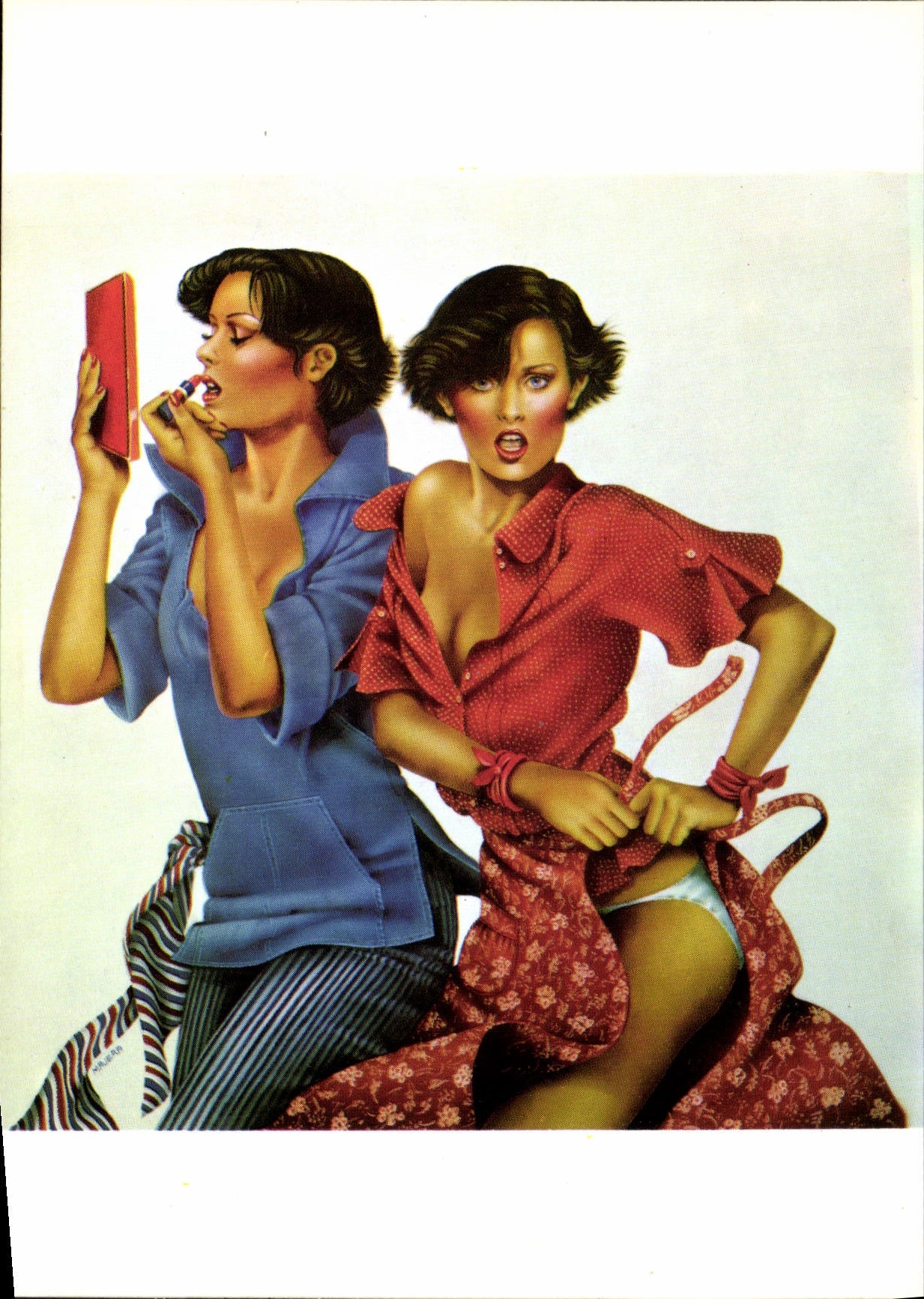 CPM Nu erotique Illustrateur Fashion Helene Majera