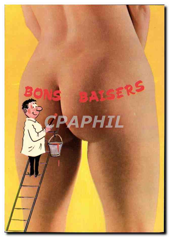 CPM Nu erotique Fesses Bons baisers