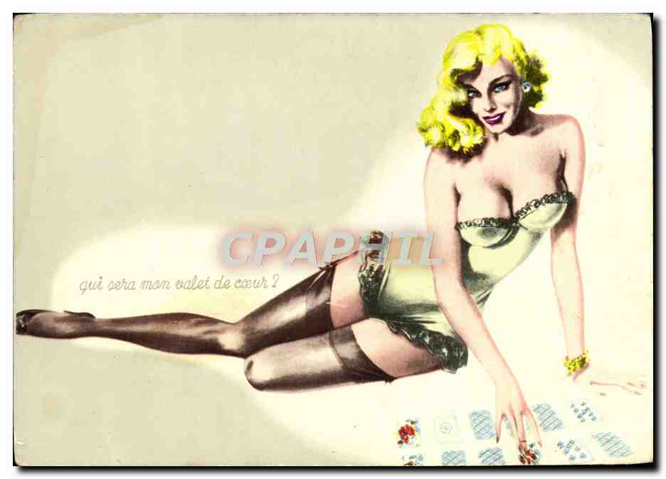 CPM Nu erotique Pin up Femme