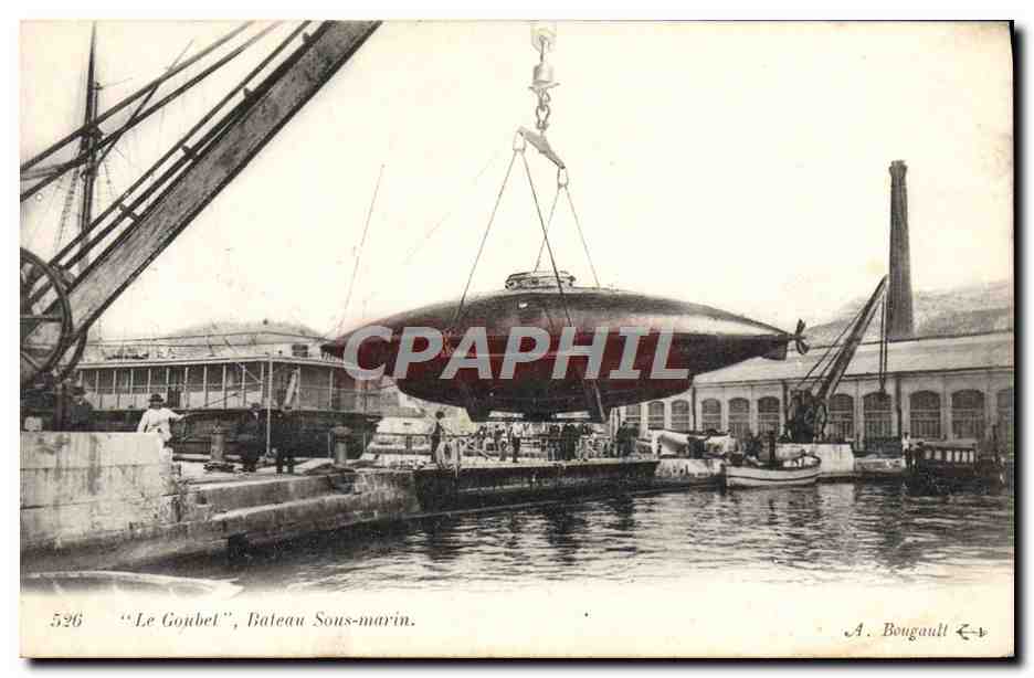 Le Goujbel, Submarino — A. Bougault, n° 596