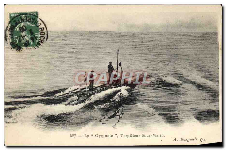Le "Gymnote", Torpilleur Sous-Marin — A. Bougault, n° 527