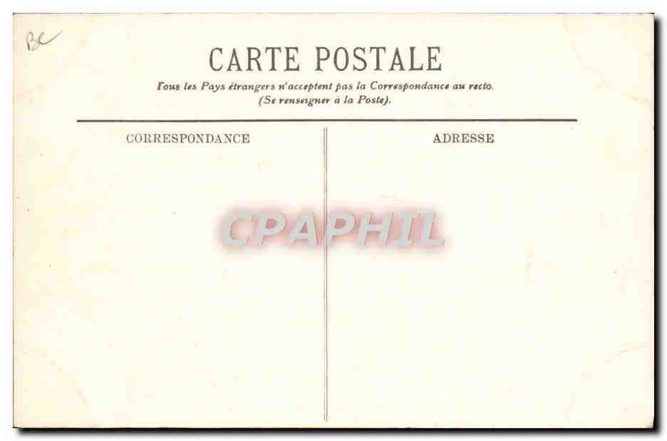 Le "Castor" sous-marin — La Pallice — A. Bougault n°458 — Verso