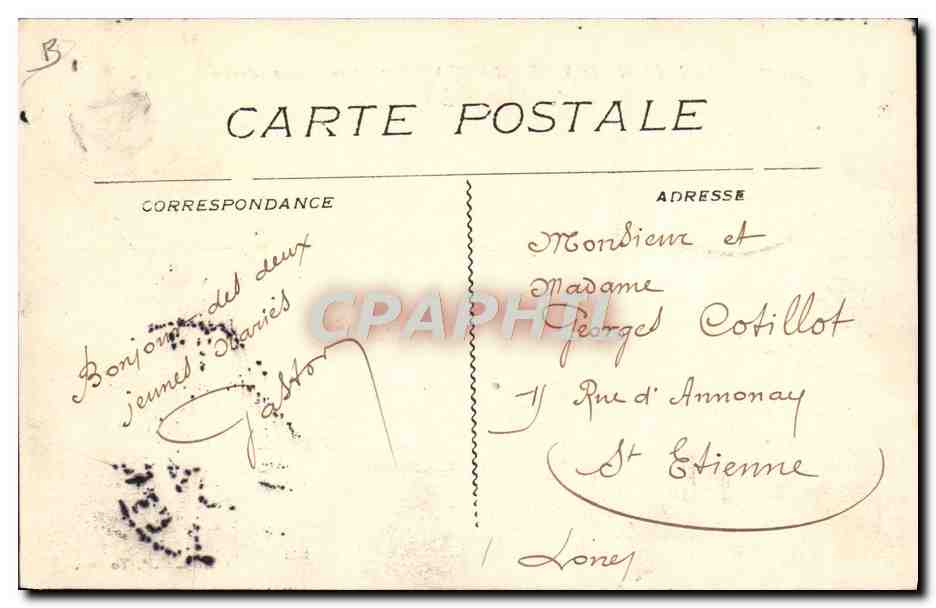 Frans militaire vloot "Alose" Soms Marin — Uitg. E.P. Toulon — Achterkant