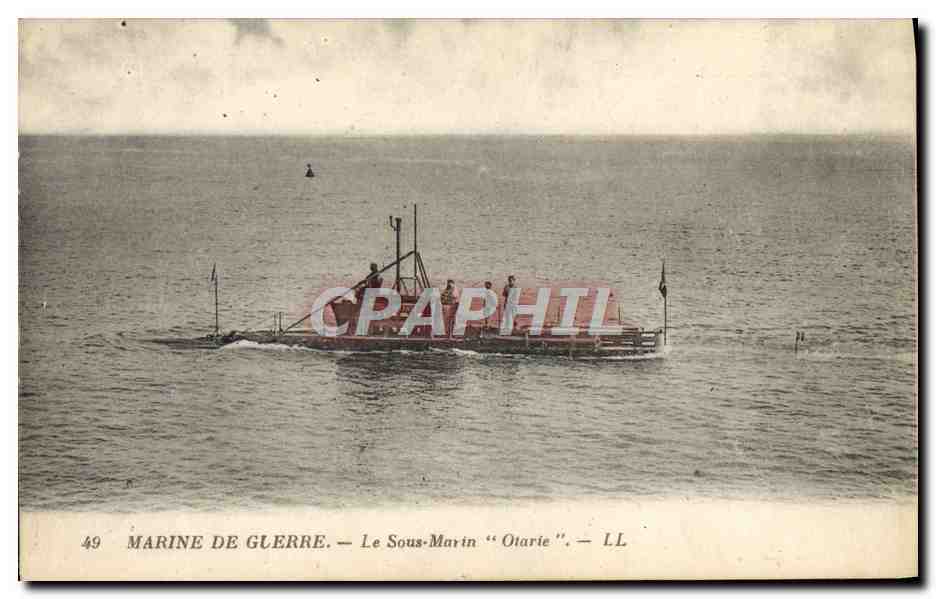 CPA Bateau Sous marin Otarie 