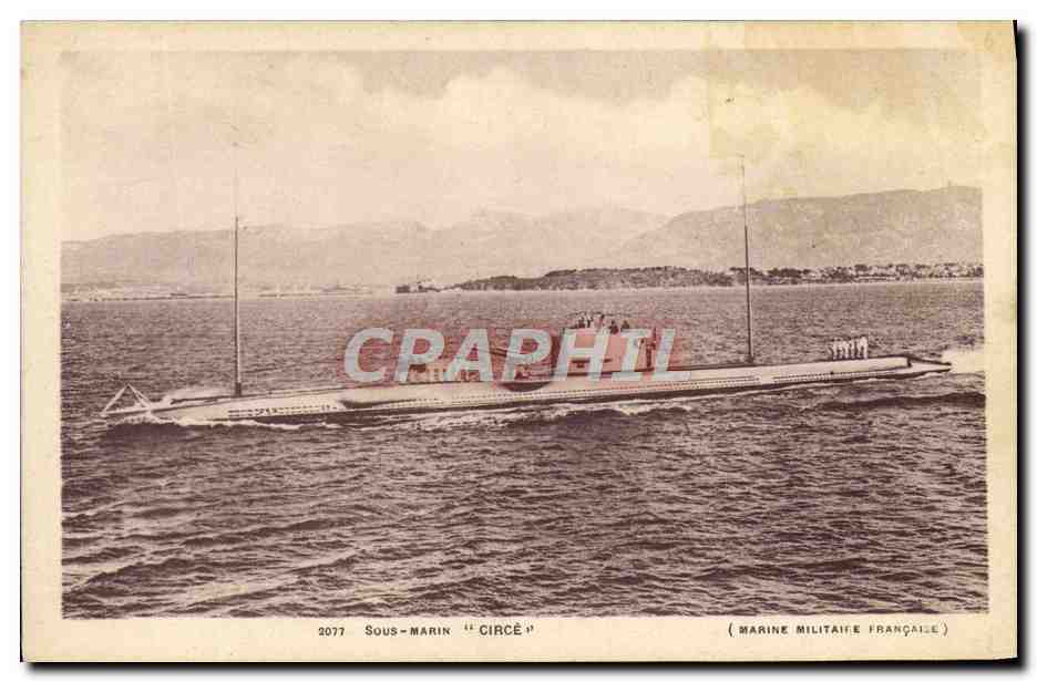 CPA Bateau Sous marin Circe 