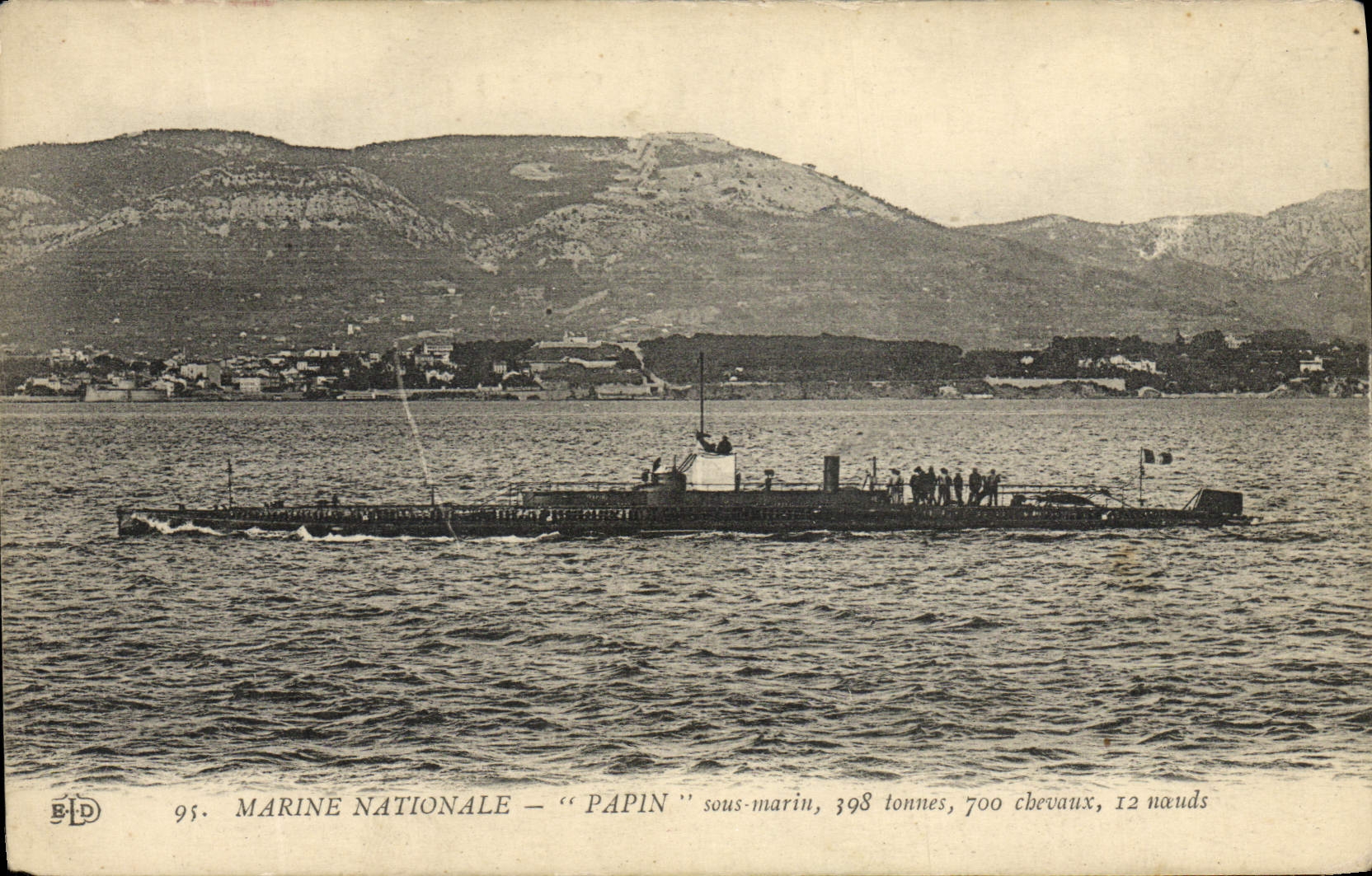 Sous-marin 'PAPIN' — Marine Nationale — BPD, n° 95