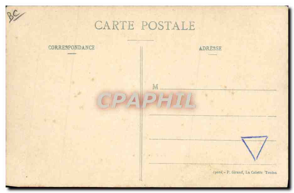 CPA Bateau Sous marin  — Verso