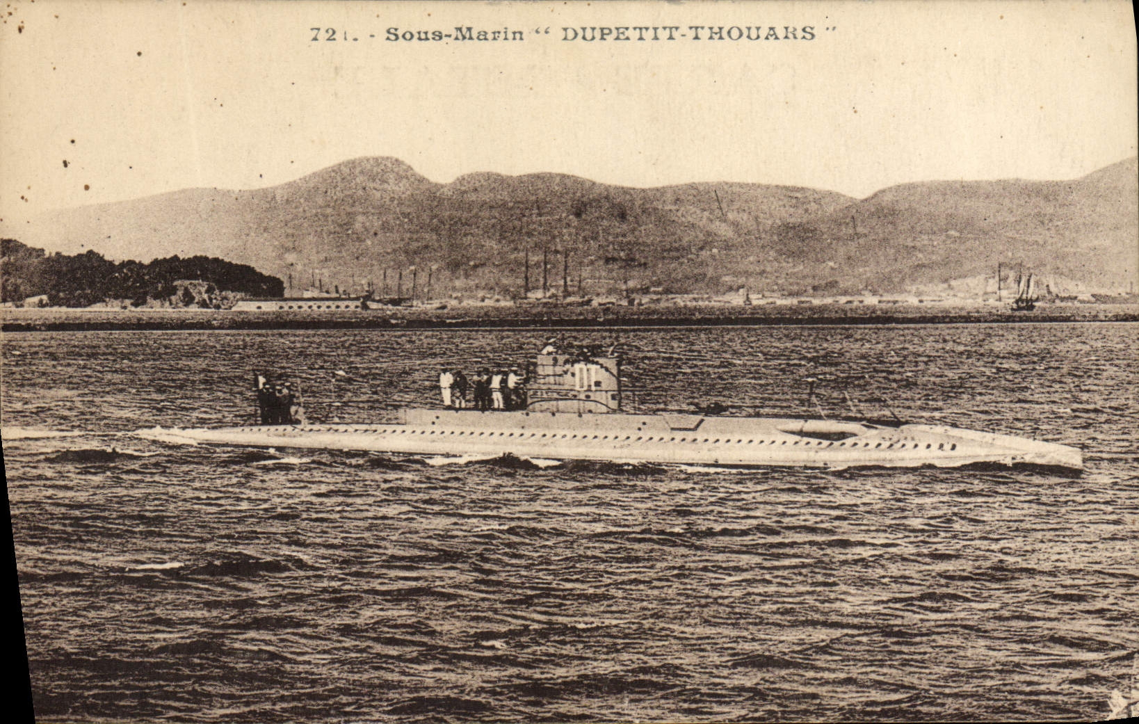 U-Boot "Dupetit-Thouars" — Nr. 721 — unbekannter Verlag - Vorderseite