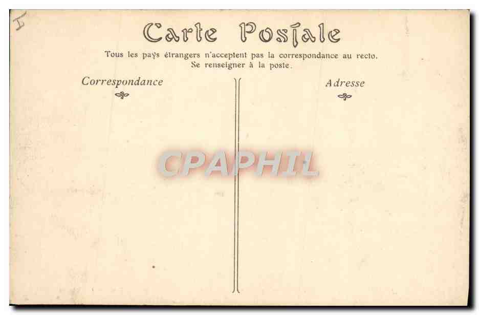 CPA Autun Le Theatre et l'hotel de ville — Verso
