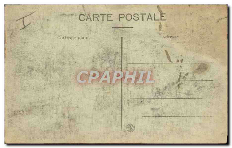 CPA Agen Place de l'Hotel de ville Musee et Theatre Ducourneau  — Verso