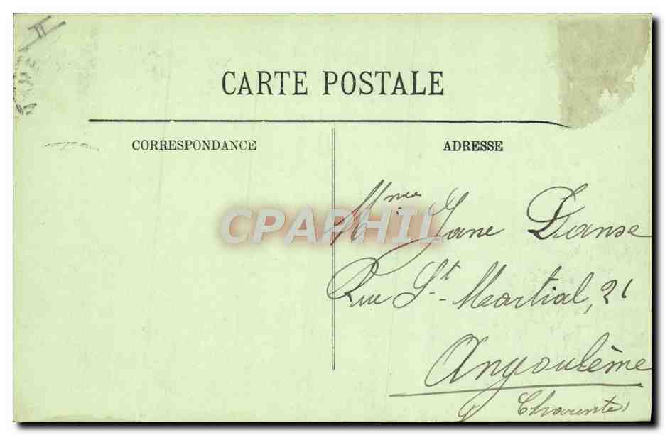Angoulême — Le Théâtre — LL. — N° 110 — Rückseite
