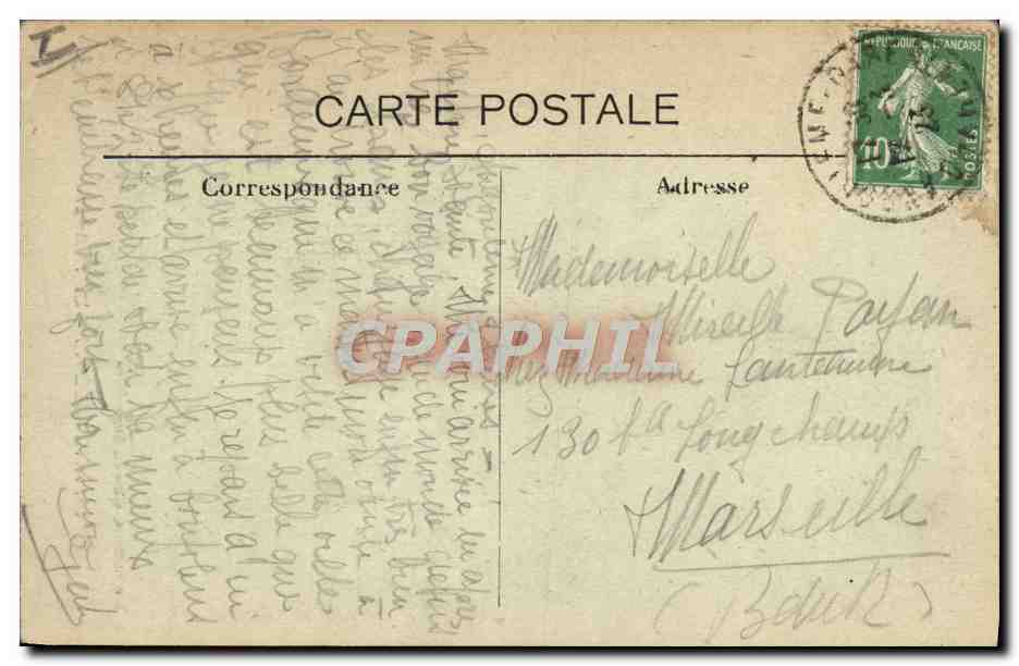 CPA Angouleme Le Theatre  — Verso
