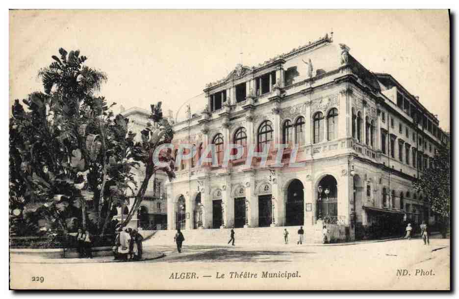 CPA Alger Le Theatre municipal