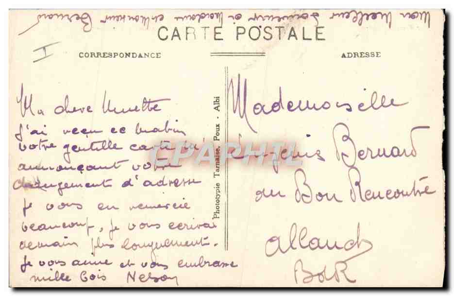 CPA Albi Le Theatre  — Verso