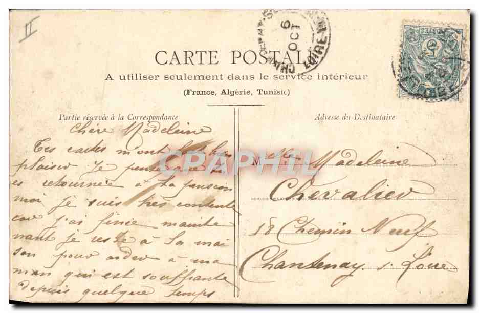 CPA Angers Place du ralliement Le Theatre  — Verso