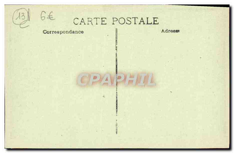 Aix en Provence — Le Palais de Justice — éditeur Martine, n°13 — Verso