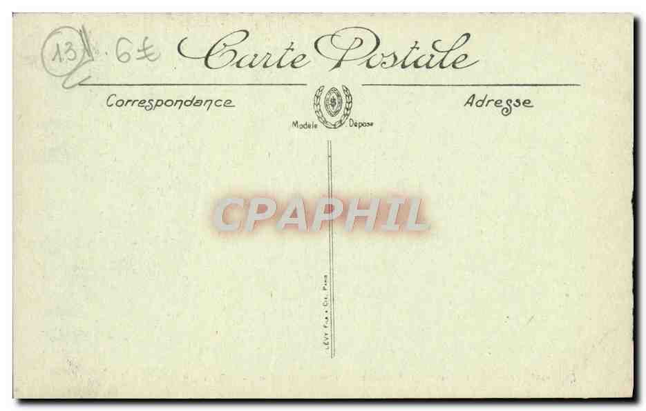 CPA Aix en Provence Fontaine des Quatre Dauphins Rue Cardinale — Verso