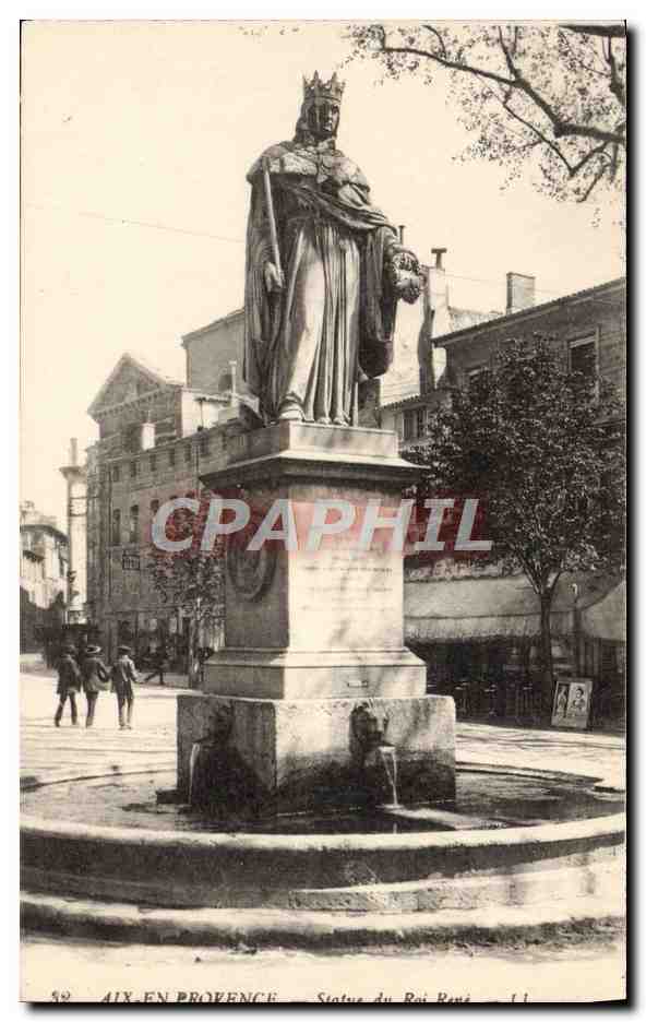 Aix-en-Provence — Statue du Roi René — Éditeur Lévy Frères & Cie, n°1