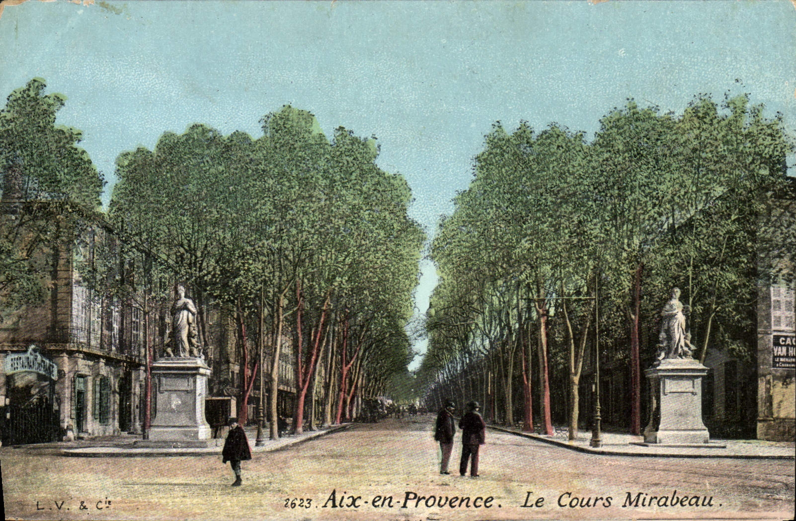 Aix-en-Provence — Le Cours Mirabeau — L.V. & Cie, n° 2623