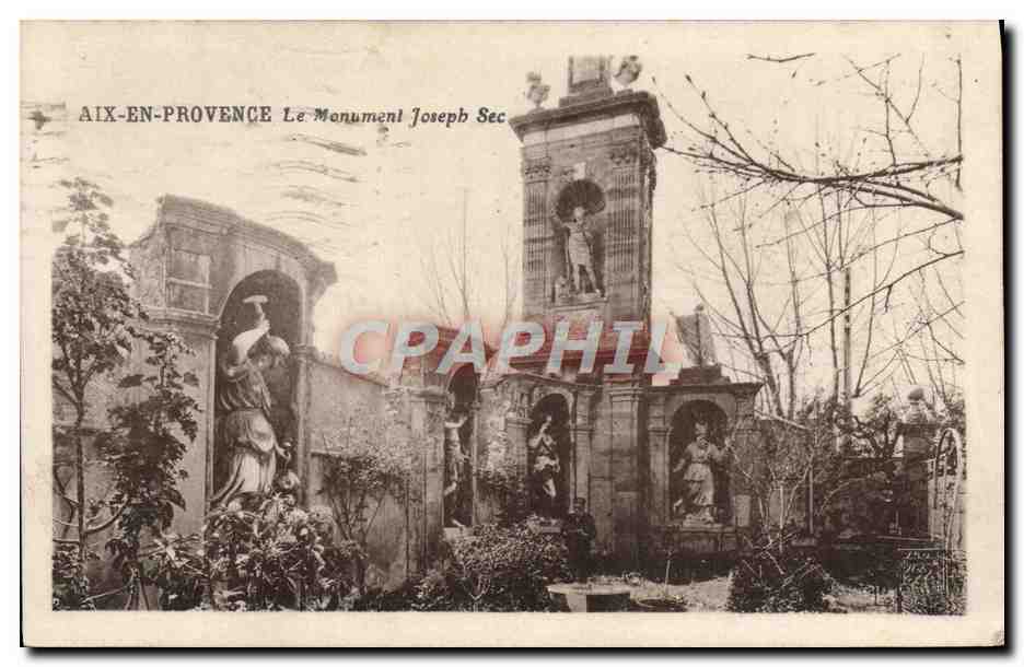 CPA Aix en Provence Le Monument Joseph Sec