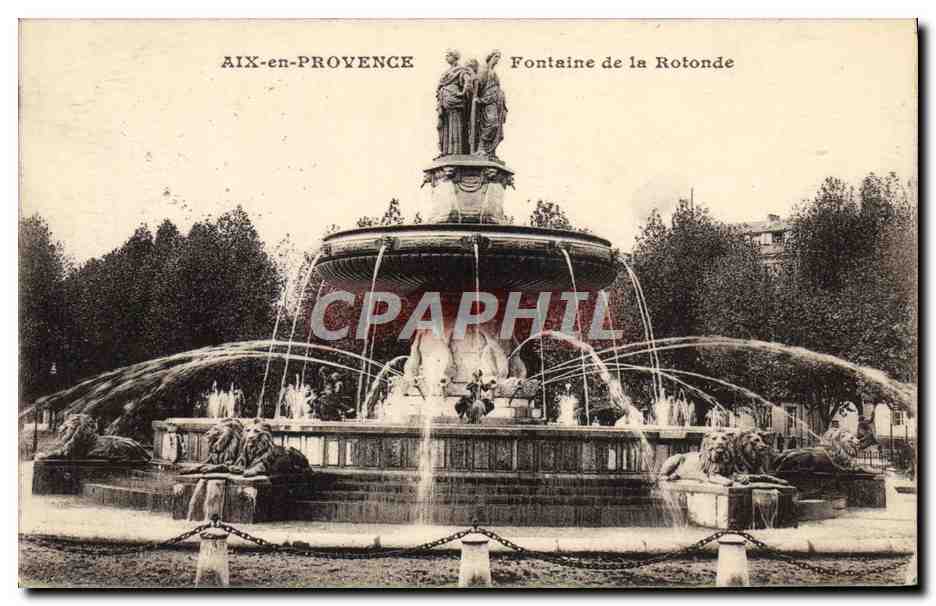 AIX-en-PROVENCE — Fontaine de la Rotonde — éditeur inconnu