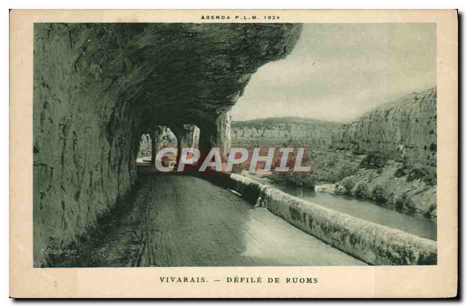 CPA Vivarais Defile De Ruoms