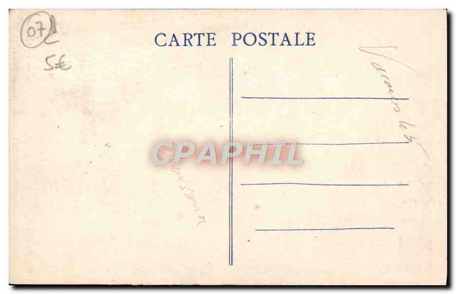 CPA L'Ardeche Illustree Privas Porte Diane de Poitiers — Rückseite