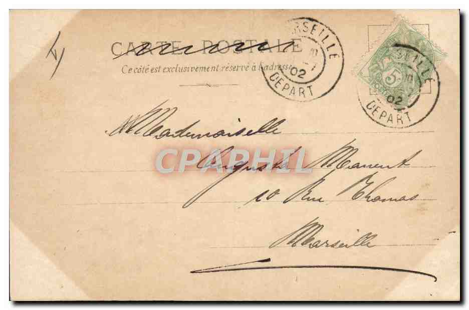 CPA Police Policier Enfant — Verso