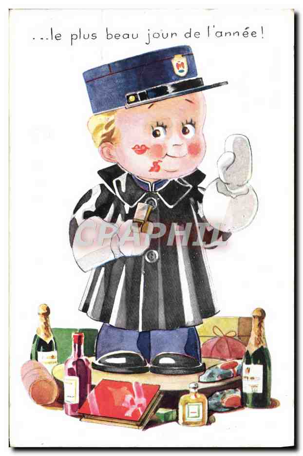 Enfant en uniforme de gendarme — le plus beau jour de l'année ! — A.D.I.A.