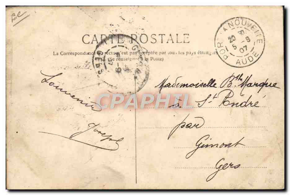 NARBONNE - Lynchung eines Polizisten - Ereignis vom 20. Juni 1907 — Edition Trelities, Narbonne — Rückseite