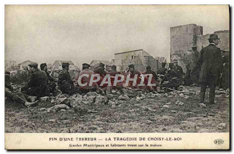 Choisy-le-Roi — The Tragedy — Municipal Guards and Residents Shooting at the House